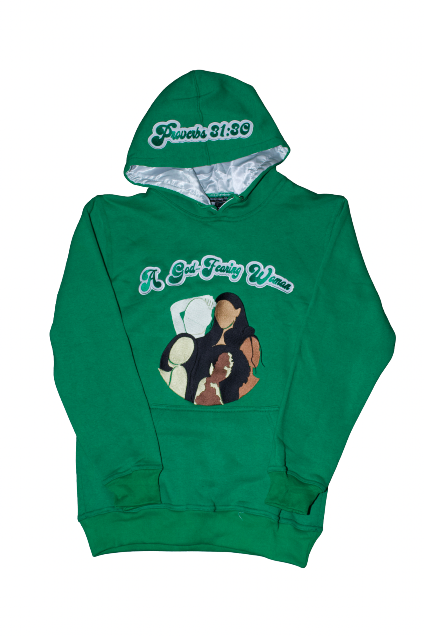 Grateful in Green Hoodie