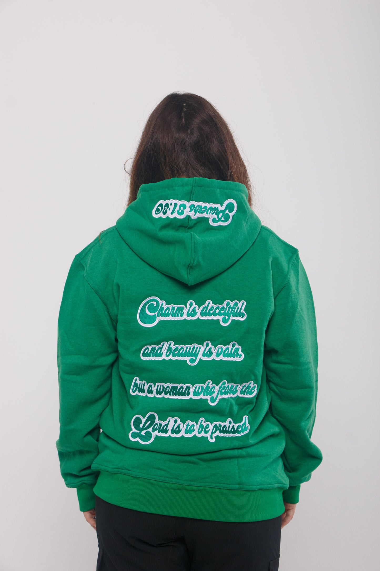 Grateful in Green Hoodie