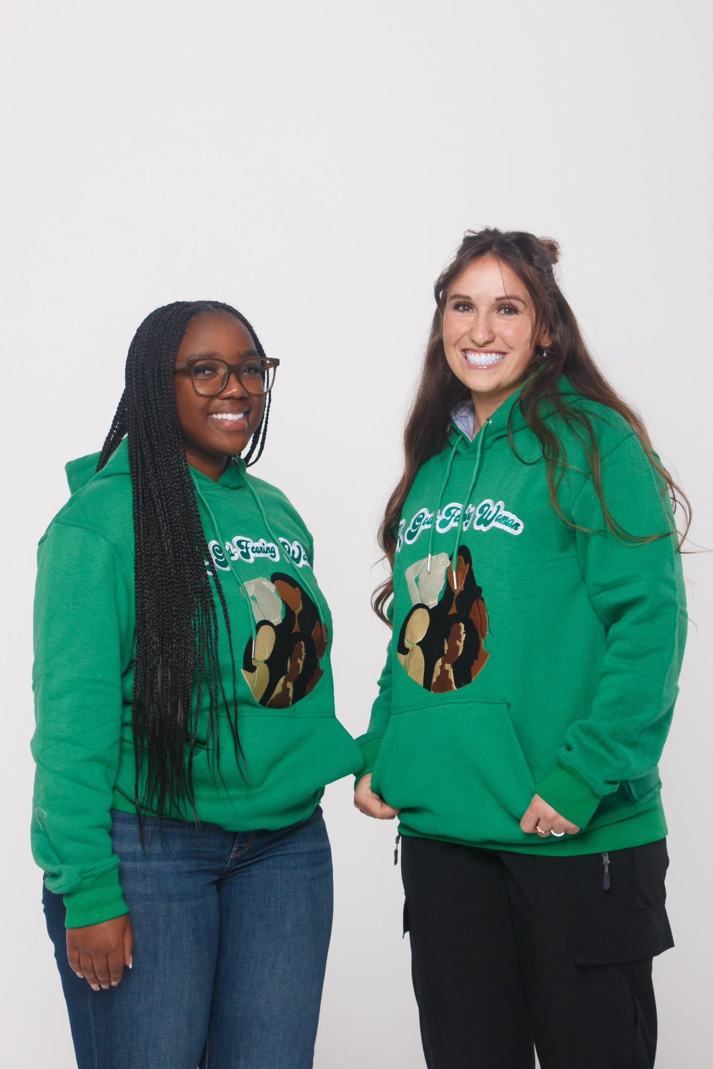 Grateful in Green Hoodie